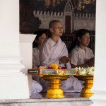 Une moinette bouddhiste: 95% de la population thaïlandaise est bouddhiste.