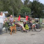 Avec Nerida, Gary, et Angel, le chien