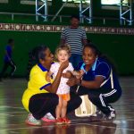 Avec Preethi et sa fille Manodja à la gym