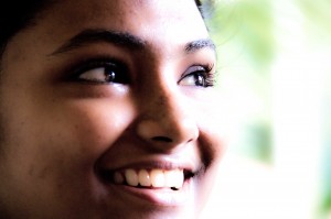 La cousine de Bimali, quel regard!
