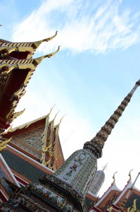 Morceaux du Wat Pho, un temple de Bangkok