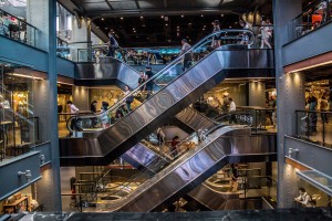 Un des nombreux temples de la surconsommation: des malls gigantesques!