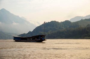 C'est parti pour deux jours de traversée sur le Mekong.