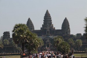 Le célèbre temple d'Angkor Wat