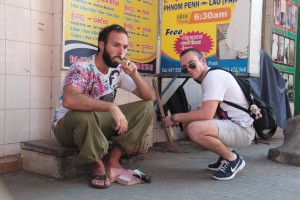 En pleine dégustation de canne à sucre
