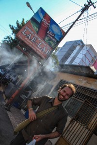 A peine arrivés à Makassar, et déjà au resto. Poisson délicieux!